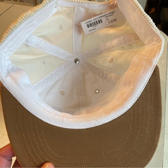 BNWT Supreme Classic Logo Corduroy 6 Panel Off White - Picture 3 of 8